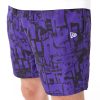 New Era NBA All Over Print Los Angeles Lakers Shorts Purple XL