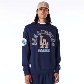   New Era MLB Los Angeles Dodgers World Series Oversized Fleece Top Navy