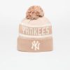 New Era MLB New York Yankees Jake Cuff Beanie Beige ONE