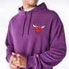 New Era League Essential Chicago Bulls Oversized Pullover Hoodie Purple M