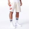 New Era NBA Chicago Bulls Bubble Script Shorts Light Beige