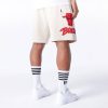 New Era NBA Chicago Bulls Bubble Script Shorts Light Beige