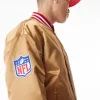New Era NFL San Francisco 49Ers Satin Bomber Jacket Bronze / Scarlet M