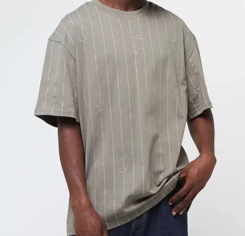 Karl Kani Small Signature Logo Pinstripe light grey/dark grey XS