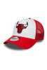 New Era NBA Chicago Bulls Side Patch Trucker Red