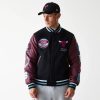 New Era NBA Chicago Bulls Patch Varsity Jacket Black