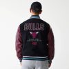 New Era NBA Chicago Bulls Patch Varsity Jacket Black
