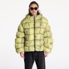 Karl Kani Sport Patch Square Quilted Tie Dye Puffer Jacket Lime Green M