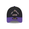 New Era Los Angeles Lakers NBA City Edition Yellow 9Forty A-Frame Trucker Adjustable Cap Black ONE