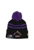 New Era Pom Pom Hat NBA Ce Knit Los Angeles Lakers Original Team Colors Black