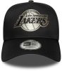 New Era 9FORTY Aframe NBA Metallic Los Angeles Lakers Cap Black ONE