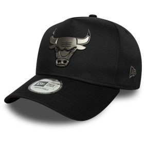 New Era 9FORTY Aframe NBA Metallic Chicago Bulls Cap Black