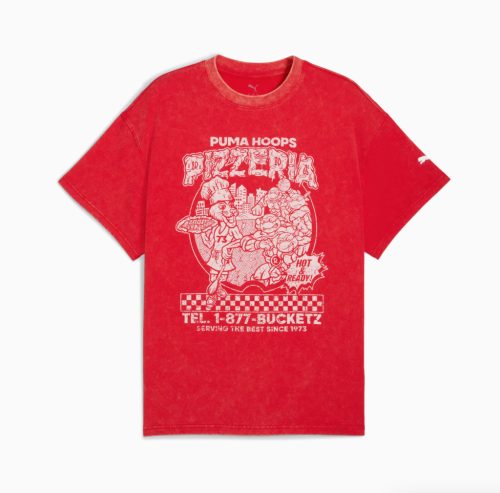Puma Hoops x TMNT Tee For All Time Red