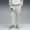 Puma Hooptopia Graphic Sweatpants Light Gray Heath L