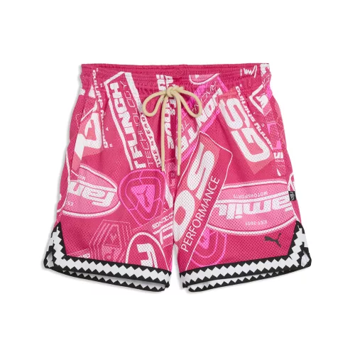 Puma X Fast & Furious Rev. Mesh Short 6In Pink M