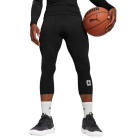 PUMA HOOPS TEAM 3/4 TIGHT BASELAYER BLACK