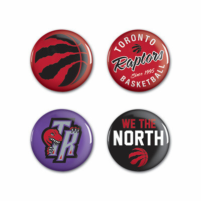 WinCraft - NBA Button 4 Pack - Toronto Raptors MC