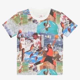 Jordan Brooklyn Collage AOP T-Shirt Multicolor