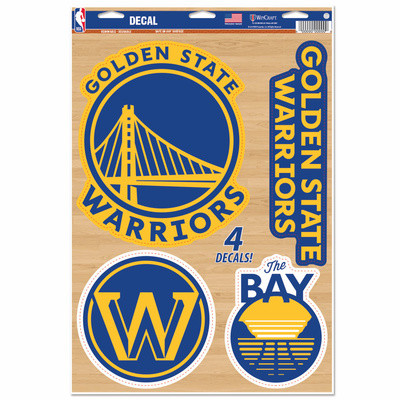 WinCraft - NBA Multi-Use Decal 11x17 Golden State Warriors MC