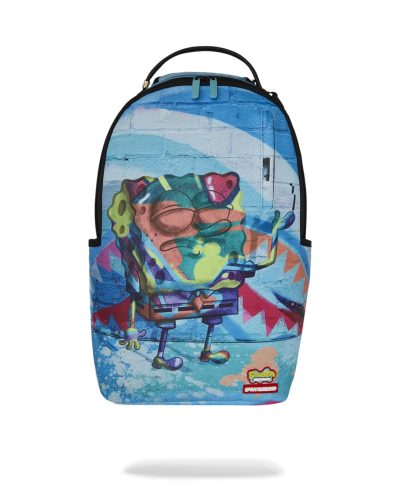 Sprayground Painted Spongebob Backpack Blue ONE