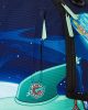 Sprayground Futurama Express Ship Crash Blue One