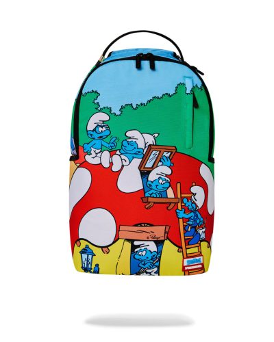 Sprayground Smurfs Mushroom Village Multicolor