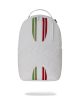 Sprayground Italy Racing Stripes Backpack White White One