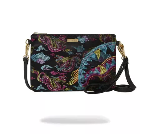 Sprayground Embroidered Dragons Pouchette Multicolor ONE