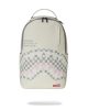 Sprayground Cream Check Shark Central Backpack White One