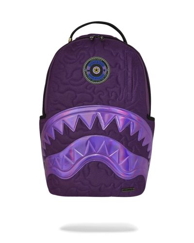 Sprayground Ai Quilted Iridescent Backpack Purple