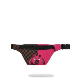Sprayground Pink Bear Shark Savvy Crossbody Pink