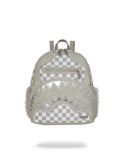 Sprayground Fur Baby Savage Backpack Grey ONE