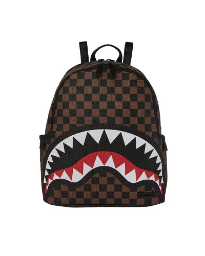 Sprayground Check 2 Emboss Savage Backpack Brown ONE