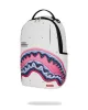 Sprayground Shark Central Liquid Chrome Backpack White