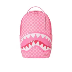 Sprayground Pink New Check Faces Backpack Pink