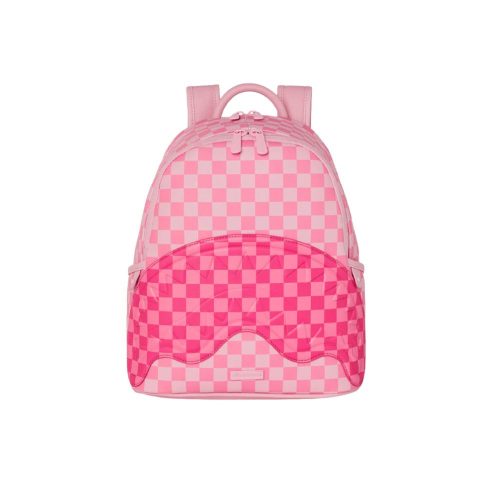 Sprayground Pink Sharks In Paris Patch Savage Backpack Pink ONE