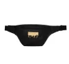 Sprayground Gold Brick Luxe Savvy Crossbody Black ONE