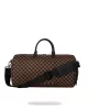Sprayground Sharks In Paris Wtf Bubble Brown Check Duffle Brown ONE