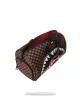 Sprayground Sharks In Paris Wtf Bubble Brown Check Duffle Brown ONE
