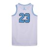 JORDAN 23 BOYS JERSEY  WHITE/UNIVERSITY BLUE