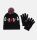 Jordan Kids Jan Hbr Pom Beanie Set Kit Black 8-20YR