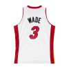 MITCHELL & NESS NBA DWYANE WADE MIAMI HEAT AUTHENTIC FINALS JERSEY WHITE