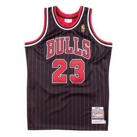   MITCHELL & NESS NBA CHICAGO BULLS 1996 MICHAEL JORDAN #23 AUTHENTIC JERSEY BLACK PINSTRIPE