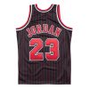 MITCHELL & NESS NBA CHICAGO BULLS 1996 MICHAEL JORDAN #23 AUTHENTIC JERSEY BLACK PINSTRIPE 96