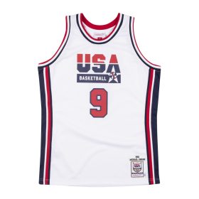   MITCHELL & NESS USA BASKETBALL 1992 MICHAEL JORDAN AUTHENTIC HOME JERSEY WHITE