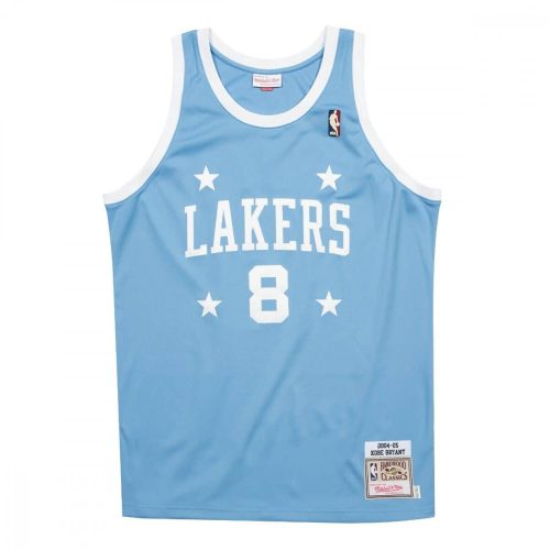 MITCHELL & NESS LOS ANGELES LAKERS KOBE BRYANT 04-05'#8 ALT. AUTHENTIC JERSEY LIGHT BLUE