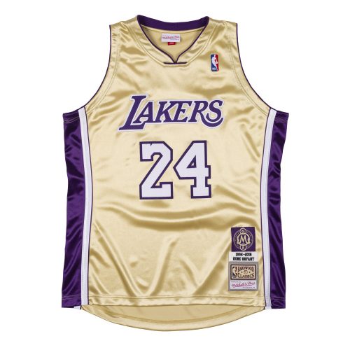 MITCHELL & NESS NBA LOS ANGELES LAKERS KOBE BRYANT AUTHENTIC JERSEY GOLD XL