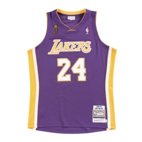   MITCHELL & NESS NBA LOS ANGELES LAKERS KOBE BRYANT #24 AUTHENTIC JERSEY PURPLE
