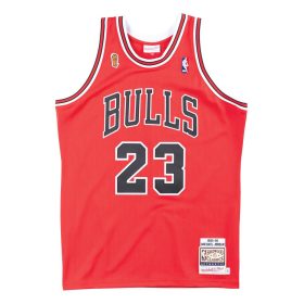   MITCHELL & NESS NBA CHICAGO BULLS MICHAEL JORDAN AUTHENTIC JERSEY RED