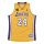 MITCHELL & NESS LOS ANGELES LAKERS KOBE BRYANT 09-10' #24 AUTHENTIC JERSEY YELLOW
